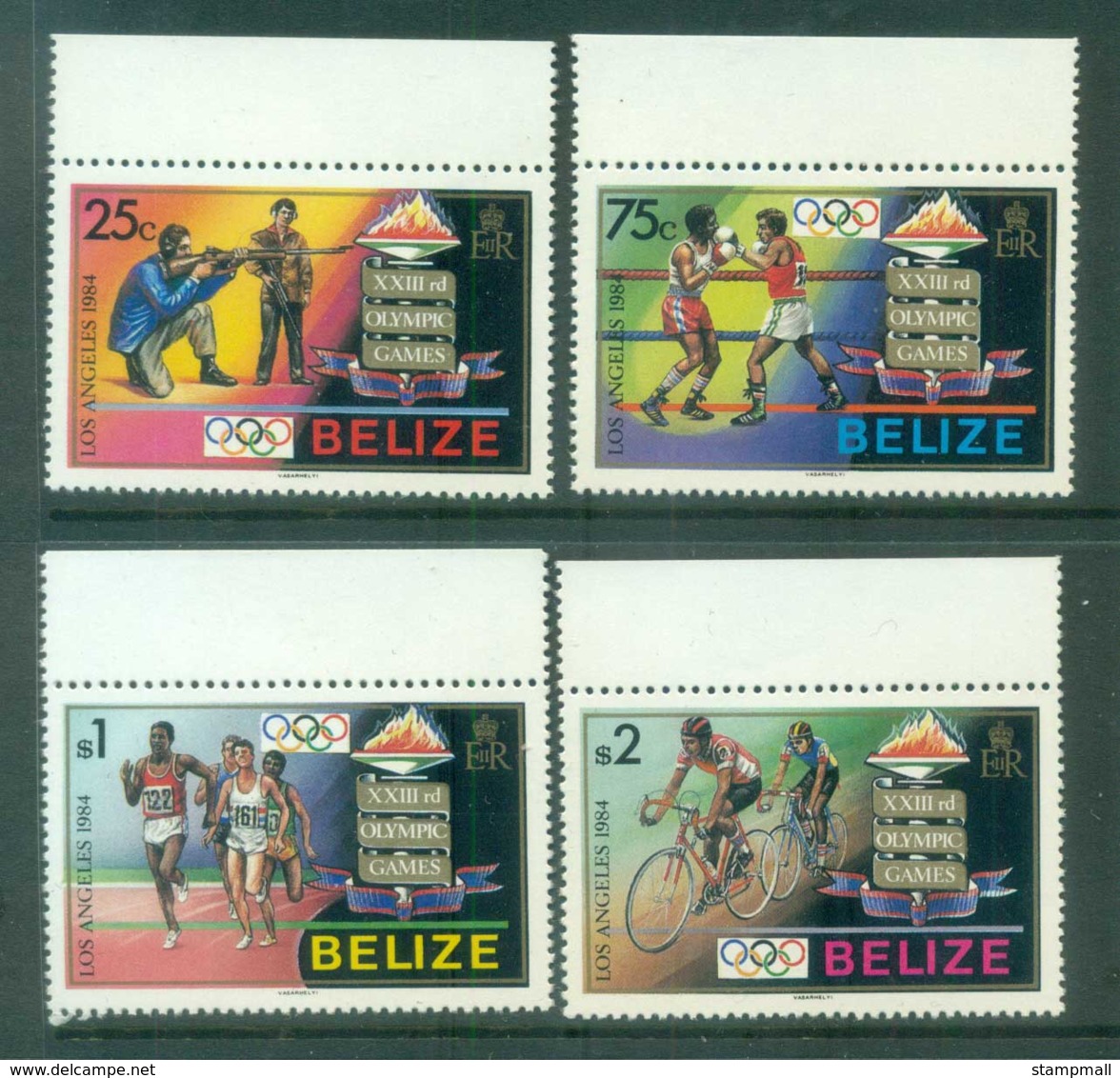 Belize 1984 Los Angeles Olympics MUH Lot81060 - Belize (1973-...)