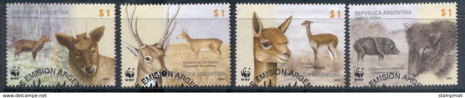 Argentina 2002 WWF Ungulates Of Argentina FU - Other & Unclassified