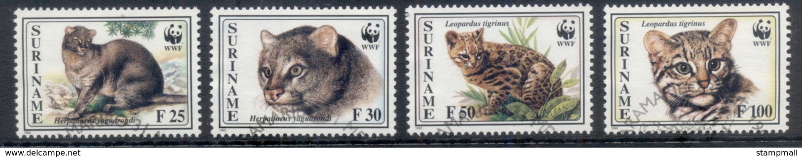 Surinam 1995 WWF Spotted Cat FU - Surinam