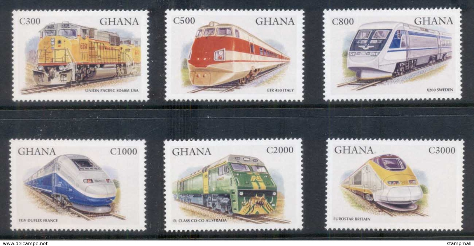 Guyana 1998 Trains MUH - Guyana (1966-...)