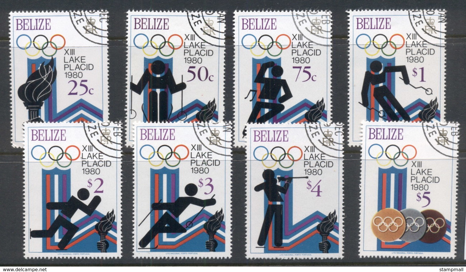 Belize 1979 Winter Olympics Lake Placid CTO - Belize (1973-...)