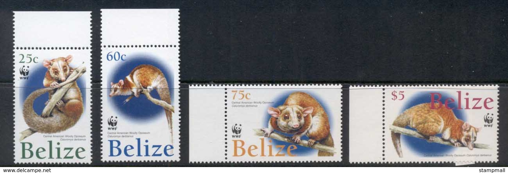 Belize 2004 WWF Wooly Opossum MUH - Belize (1973-...)