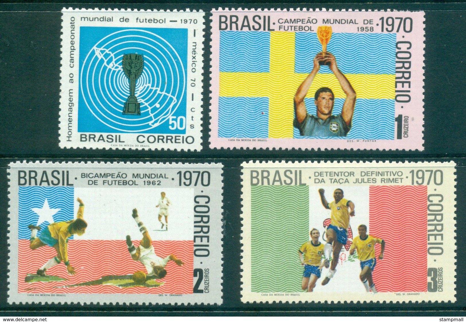 Brazil 1970 World Cup Soccer MUH Lot35760 - Other & Unclassified