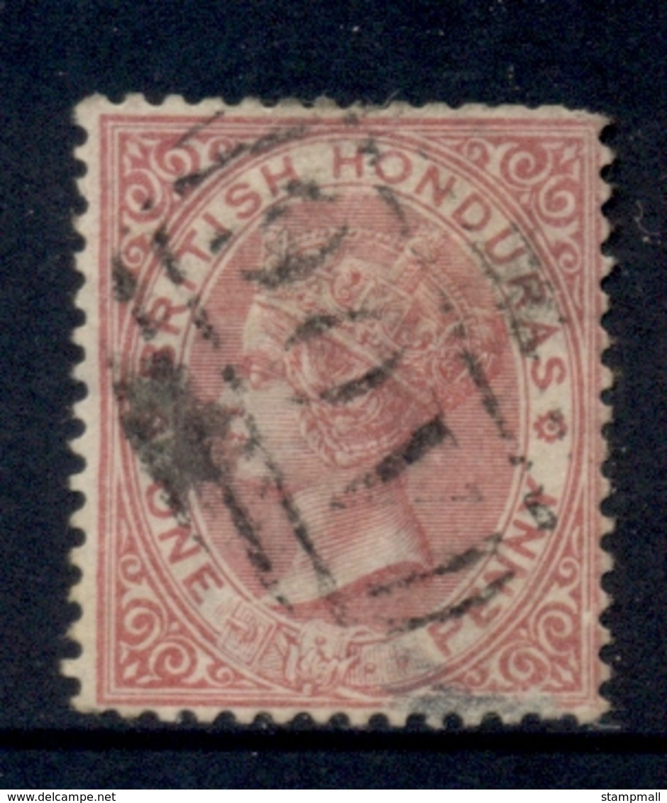 British Honduras 1882-87 1d Rose QV Portrait Wmk Crown CA FU - Ecuador