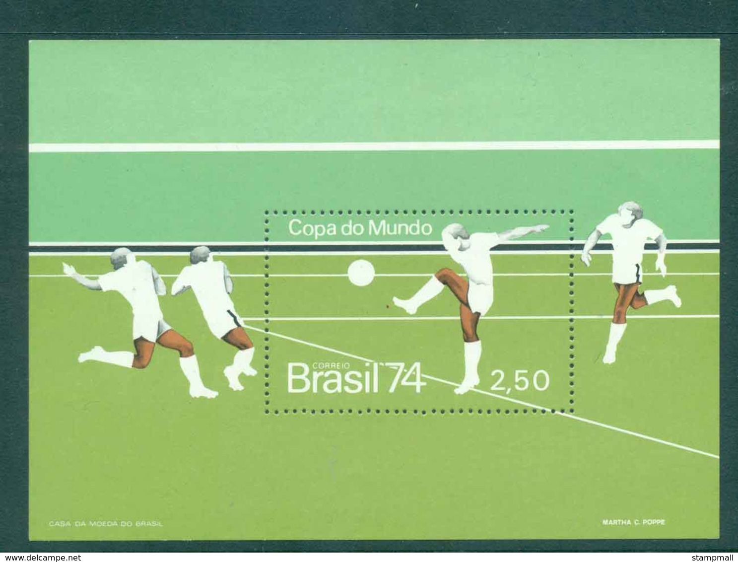 Brazil 1974 World Cup Soccer Munich MS MUH Lot47055 - Other & Unclassified