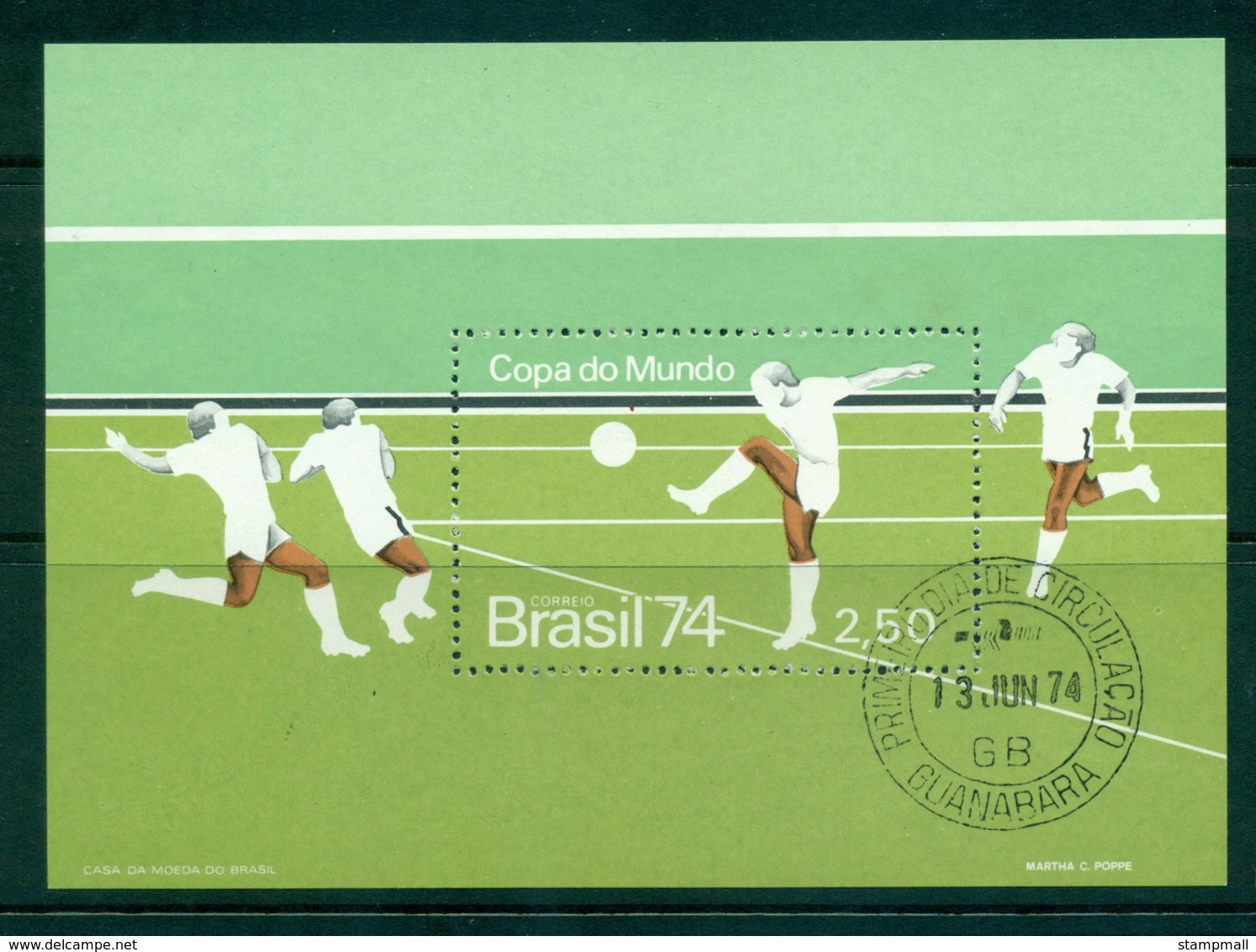 Brazil 1974 World Cup Soccer MS FU Lot36503 - Other & Unclassified