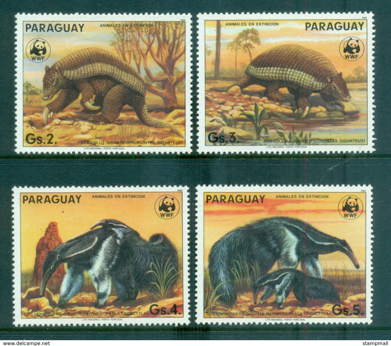 Paraguay 1985 WWF Ant-Eating Giants MUH Lot64089 - Paraguay