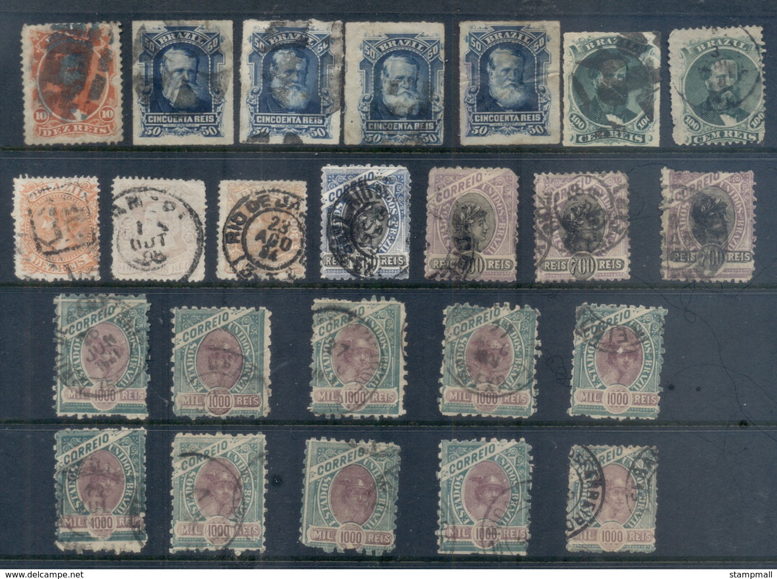 Brazil 1880's On Assorted Oddments FU - Other & Unclassified