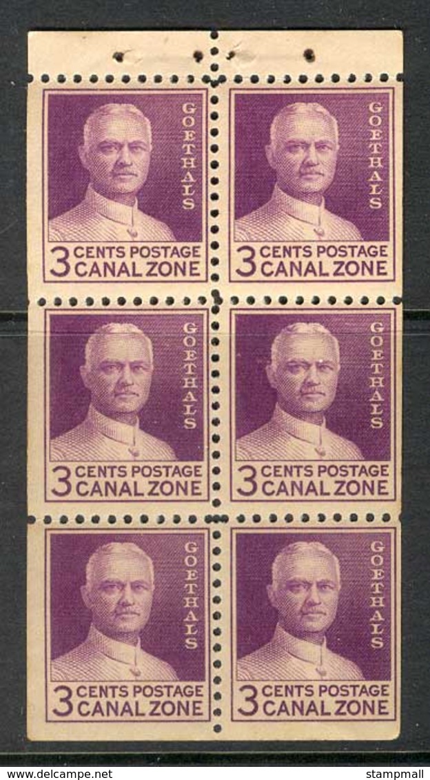 Canal Zone 1934 Goethals Booklet Pane MUH Lot14927 - Canal Zone