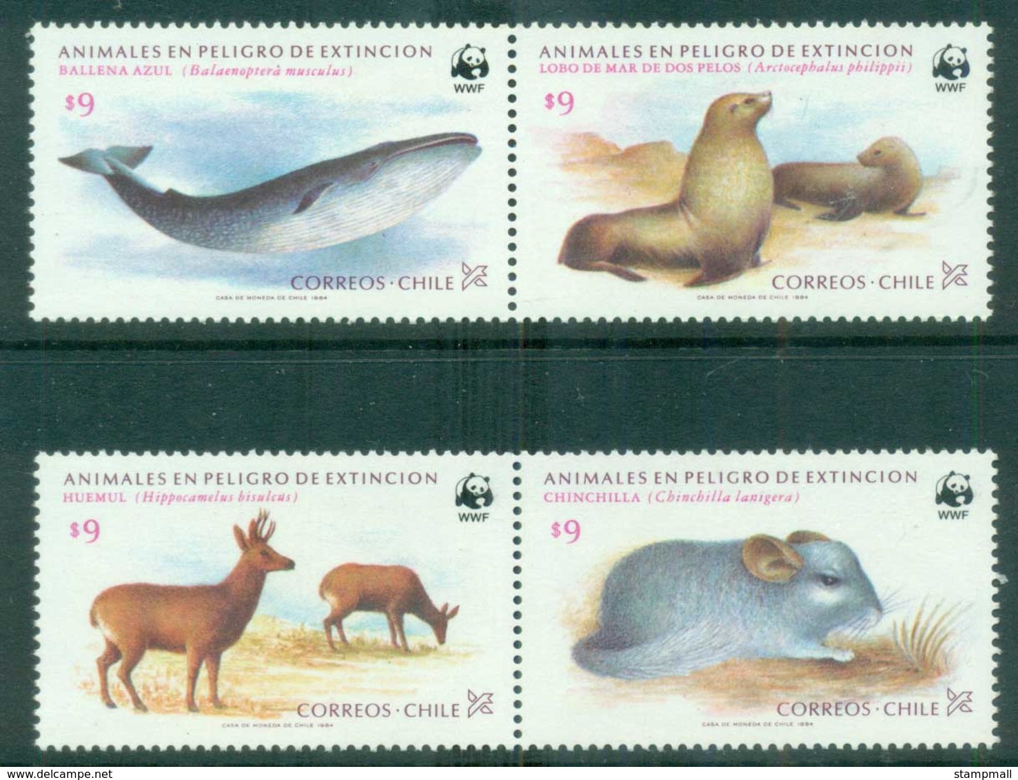 Chile 1984 WWF Endangered Species MUH Lot76148 - Ecuador