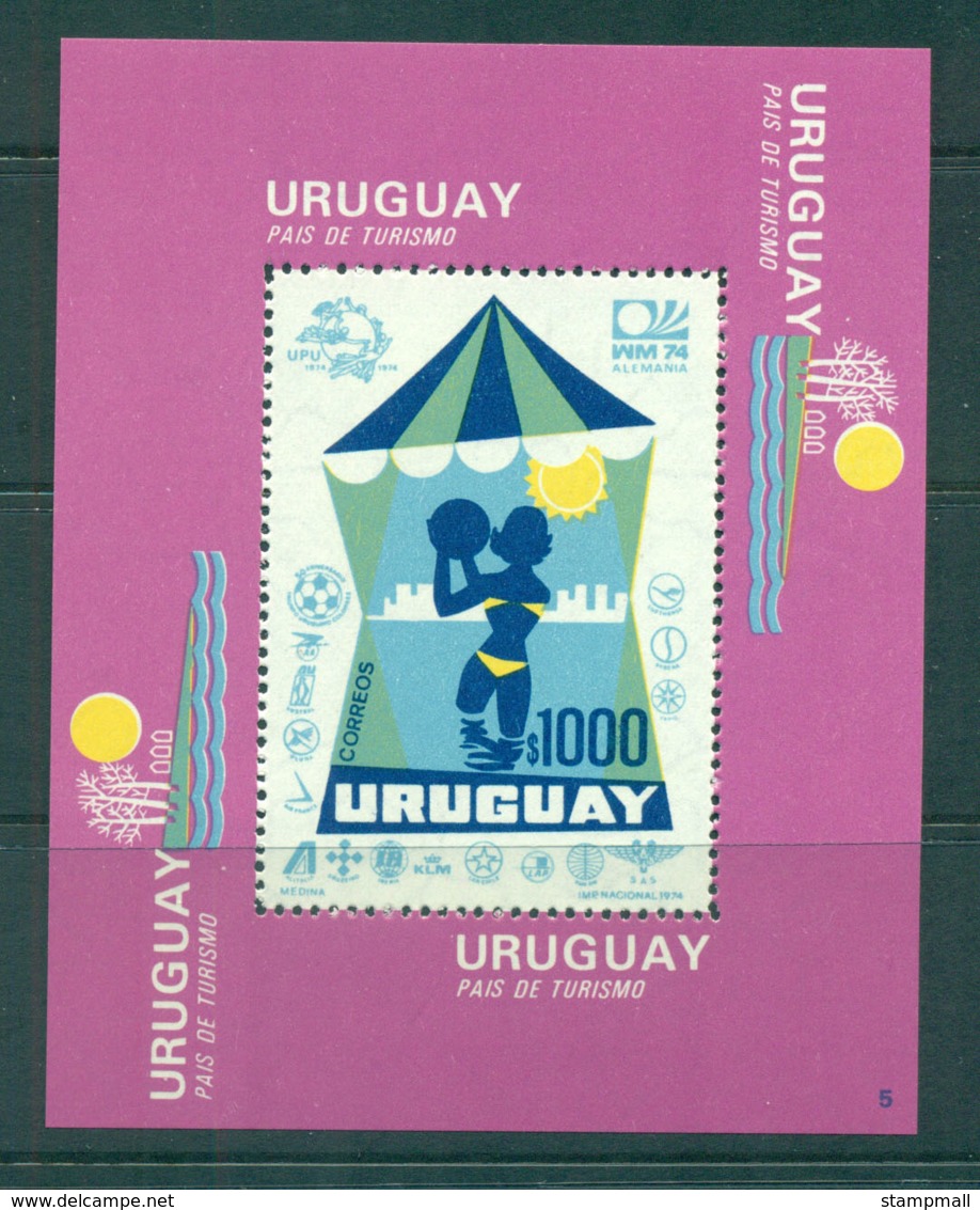 Uruguay 1974 UPU Centenary/Tourism MS MUH Lot56360 - Uruguay