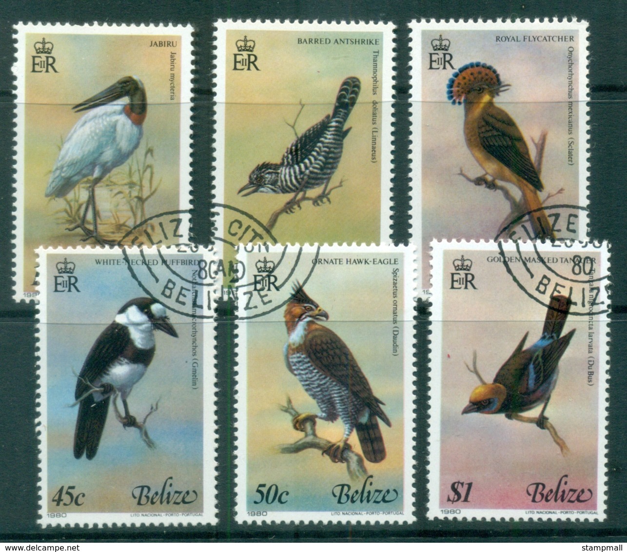 Belize 1980 Birds Of Belize CTO - Belize (1973-...)