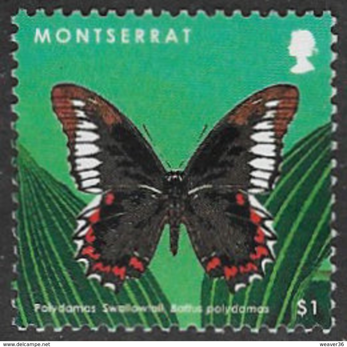 Montserrat 2012 Definitive $1 Good/fine Used [38/31701/ND] - Montserrat