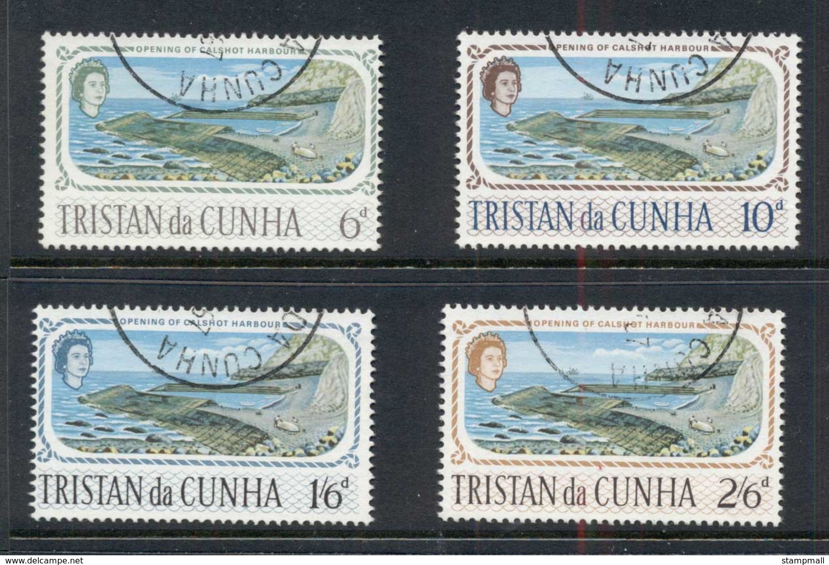 Tristan Da Cunha 1967 Calshot Harbour FU - Tristan Da Cunha