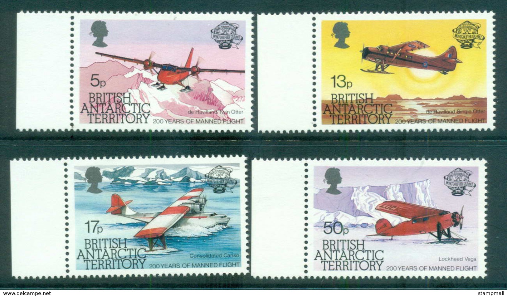 BAT 1983 Manned Flight Bicentenary MUH Lot66234 - Other & Unclassified