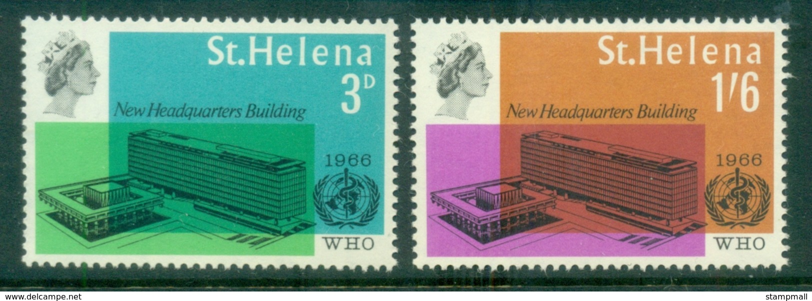 St Helena 1966 WHO Headquarters, Geneva MUH - Saint Helena Island