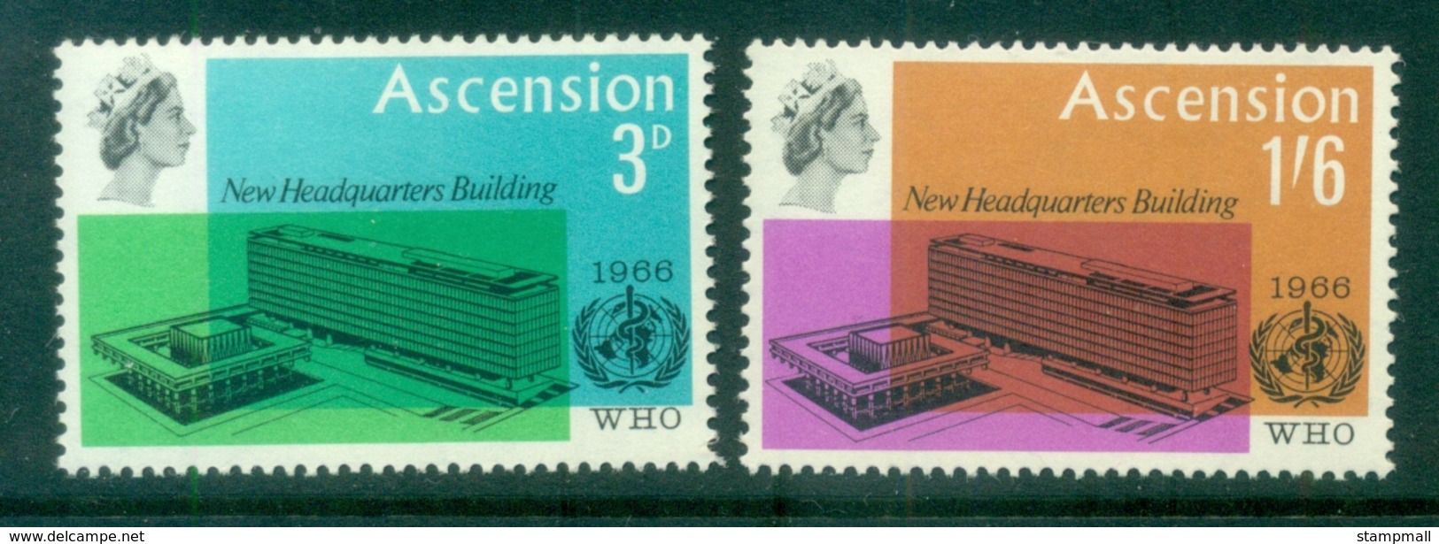 Ascension Is 1966 WHO Headquarters, Geneva MUH - Ascension