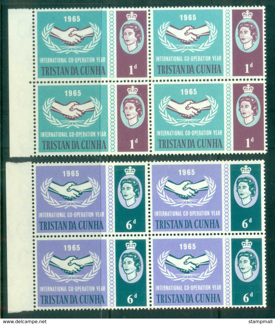 Tristan Da Cunha 1965 ICY Intl. Cooperation Year Blk 4 MUH Lot81259 - Tristan Da Cunha