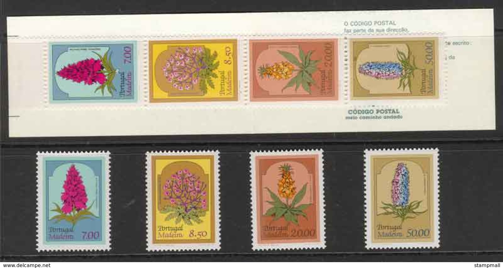 Madeira 1981 Local Flora + Booklet MUH Lot7432 - Madeira