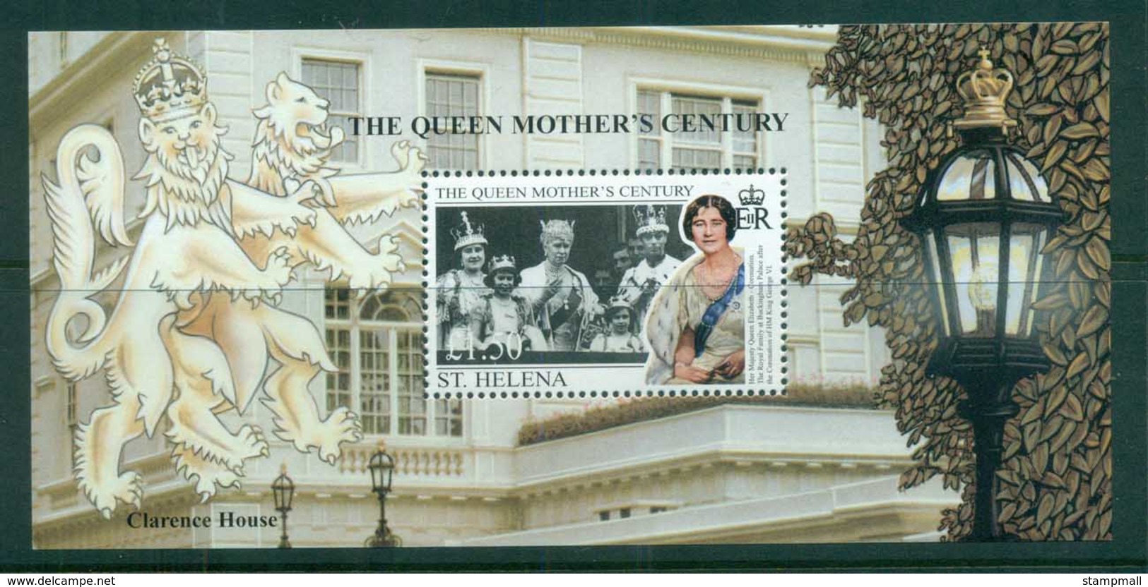 St Helena 1999 Queen Mother's Century, Royalty MS MUH - Isola Di Sant'Elena