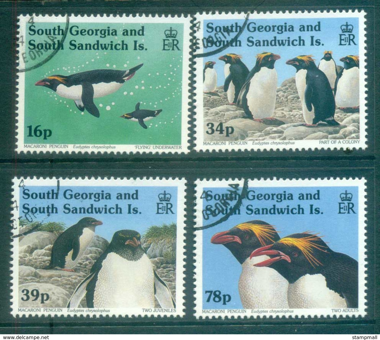 South Georgia 1993 Macaroni Penguins FU Lot78014 - South Georgia