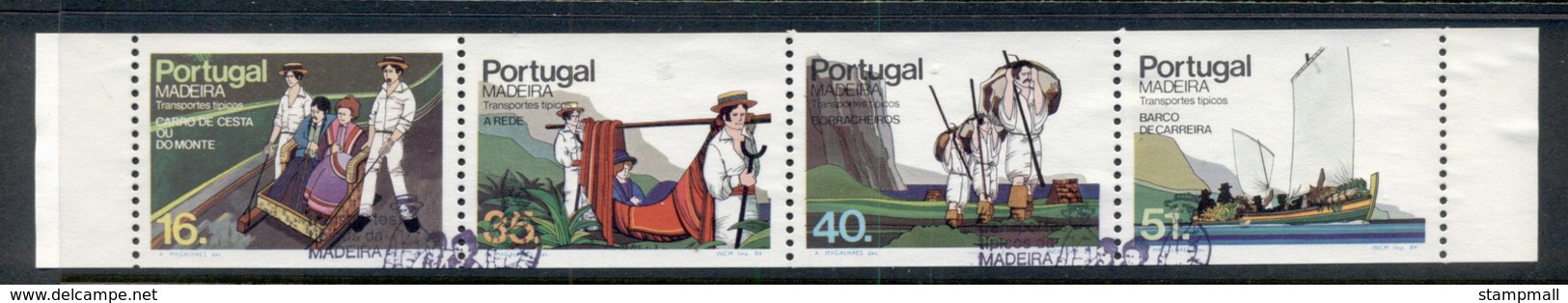 Madeira 1984 Traditional Means Of Transportation Booklet Pane FU - Madeira