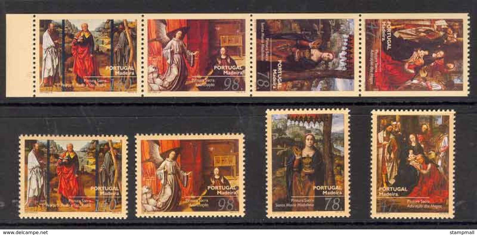 Madeira 1996 Flemish Paintings + Booklet Pane MUH Lot7472 - Madeira