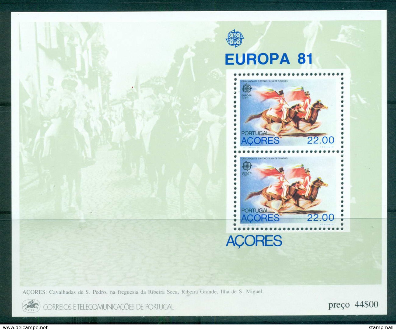 Azores 1981 Europa, Folklore MS MUH Lot65813 - Azores