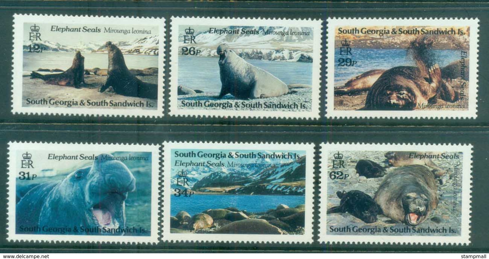 South Georgia 1991 Elephant Seals MUH Lot76445 - South Georgia