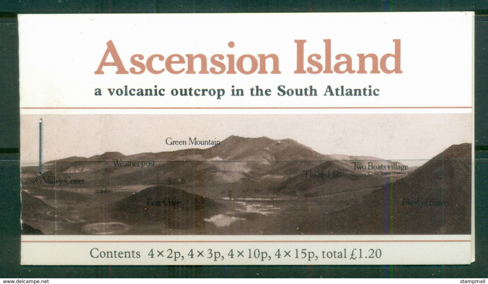 Ascension Is 1981 Pictorials, Booklet 4 Panes, Cyl. #'s MUH - Ascension