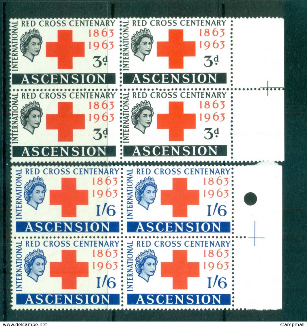 Ascension Is 1963 Red Cross Blk 4 MUH Lot66125 - Ascension