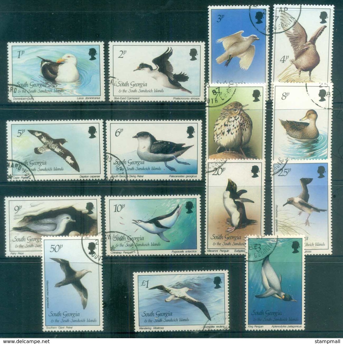 South Georgia 1987 Birds FU Lot78001 - South Georgia