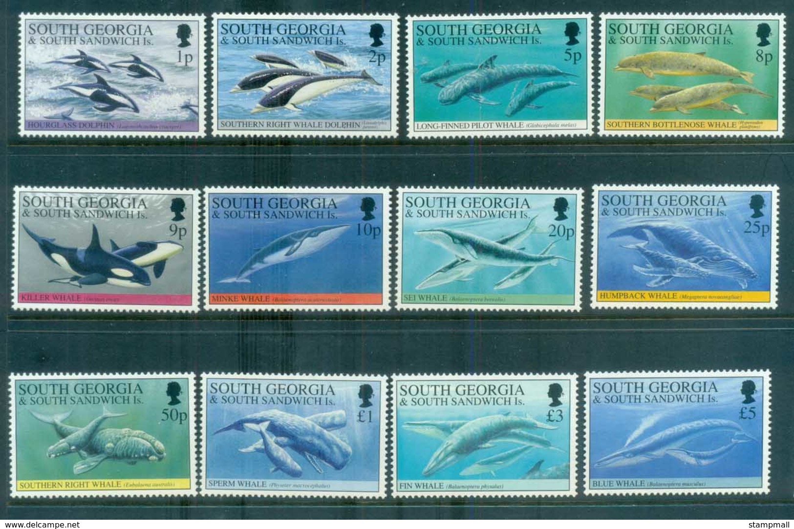 South Georgia 1994 Whales & Dolphins MUH Lot76451 - Südgeorgien