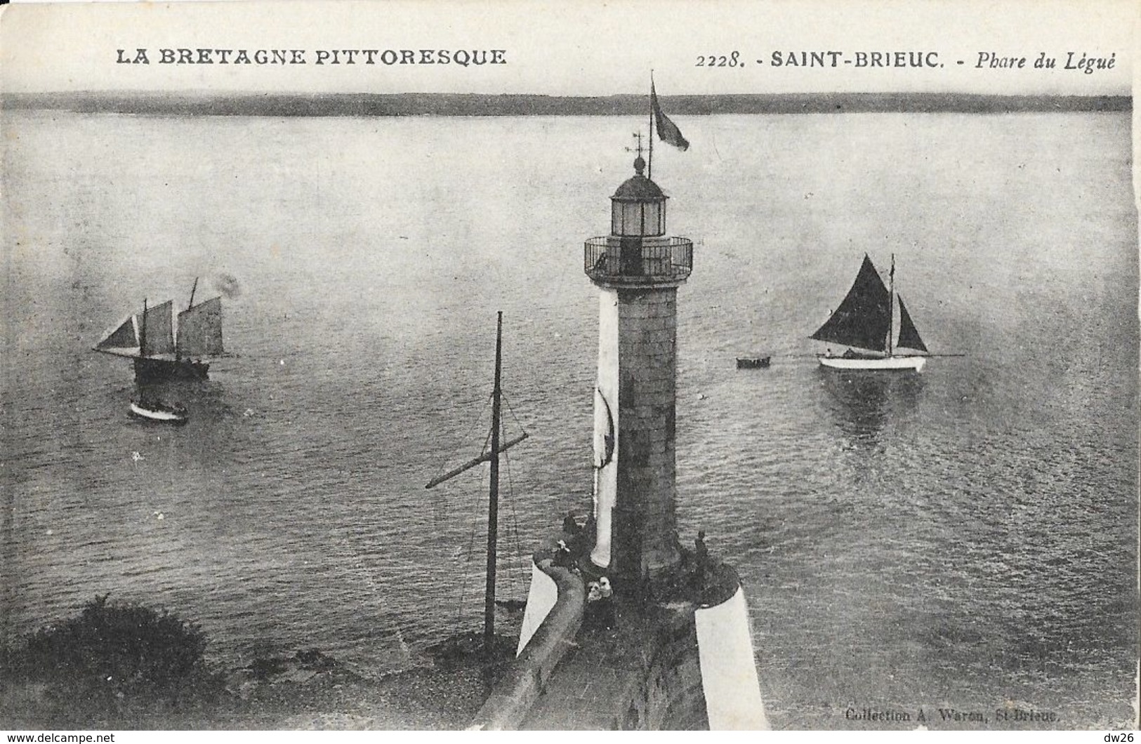 La Bretagne Pittoresque - St Saint-Brieuc - Le Phare Du Légué - Collection A. Waron, Carte N° 2228 Non Circulée - Fari