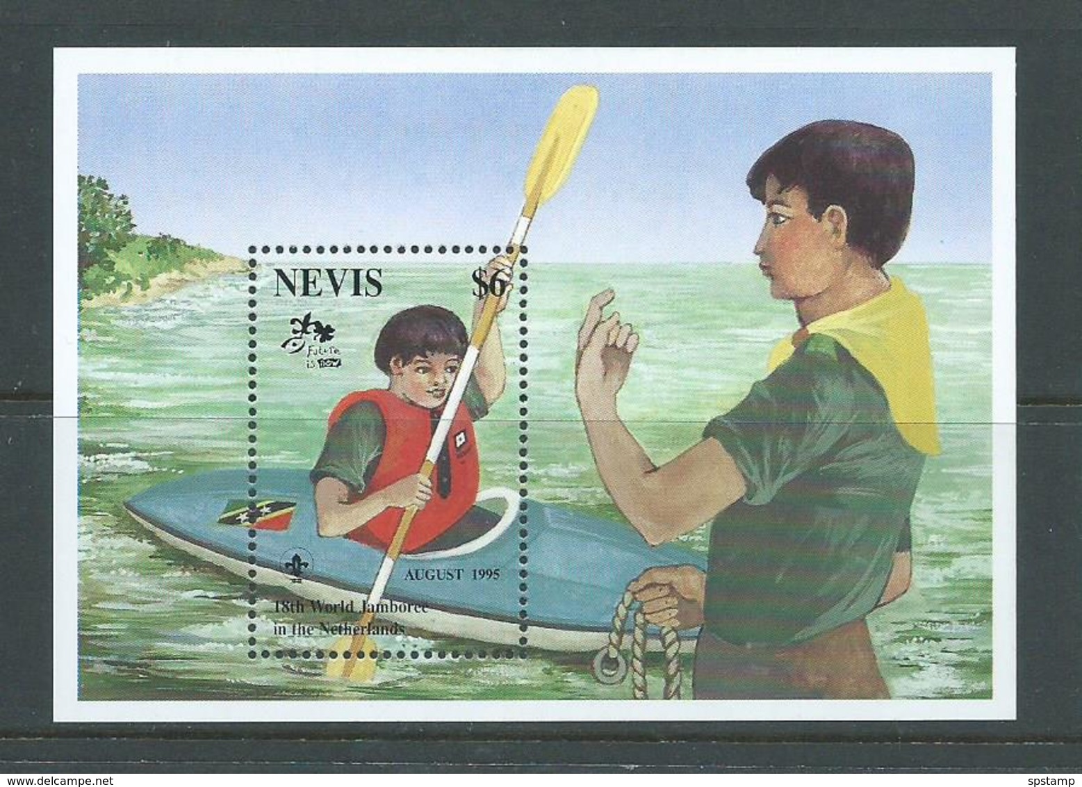 Nevis 1995 Scout Jamboree Miniature Sheet MNH - St.Kitts And Nevis ( 1983-...)
