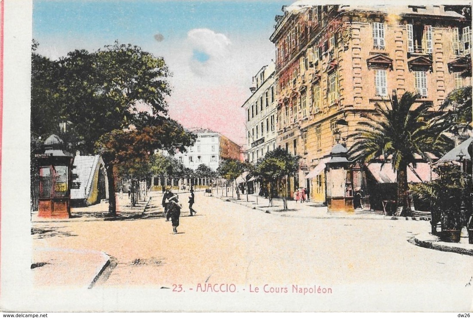 Ajaccio (Corse) - Le Cours Napoléon - Edition La Cigogne - Carte N° 23 Colorisée, Non Circulée - Ajaccio