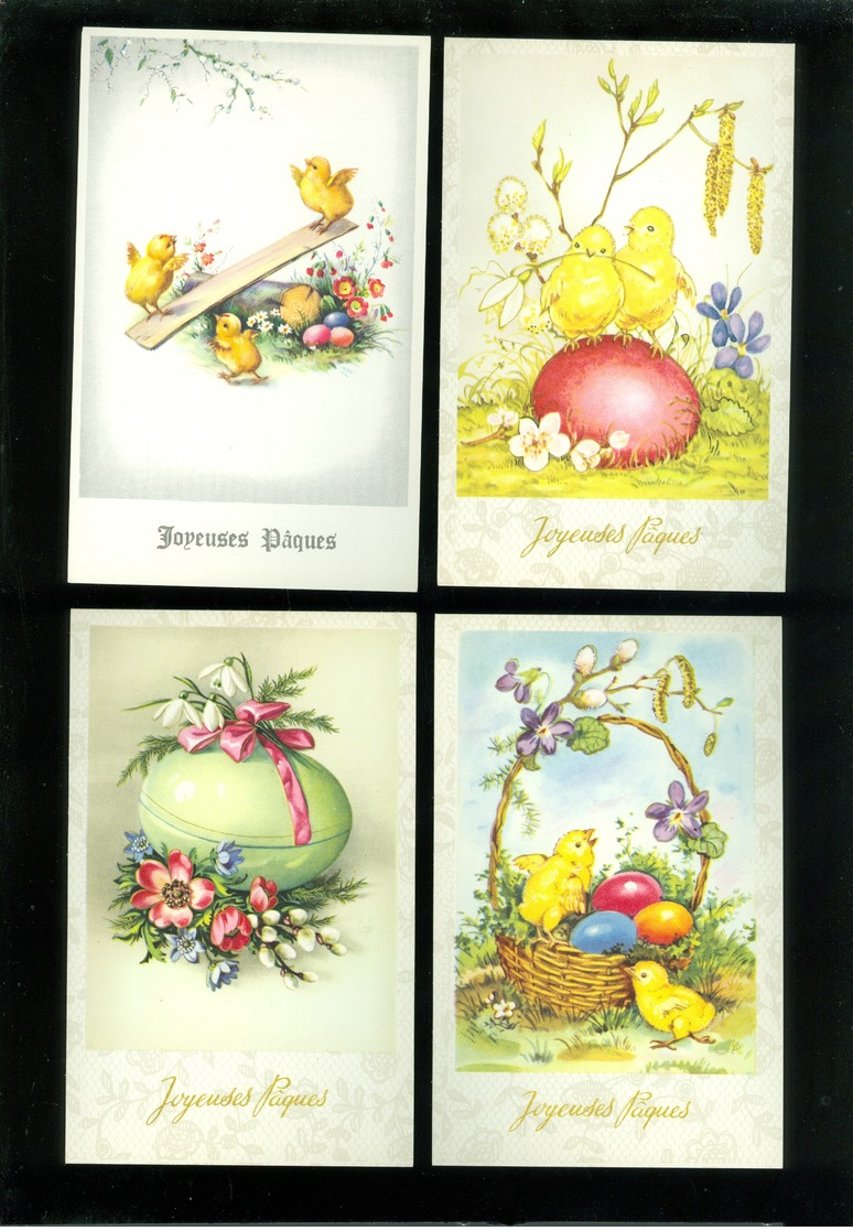 Beau Lot De 60 Cartes Postales De Fantaisie  Pâques   Mooi Lot 60 Postkaarten Van Fantasie  Pasen -  60 Scans - 5 - 99 Karten