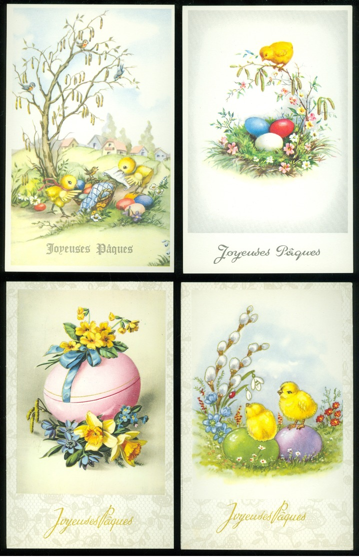 Beau Lot De 60 Cartes Postales De Fantaisie  Pâques   Mooi Lot 60 Postkaarten Van Fantasie  Pasen -  60 Scans - 5 - 99 Karten