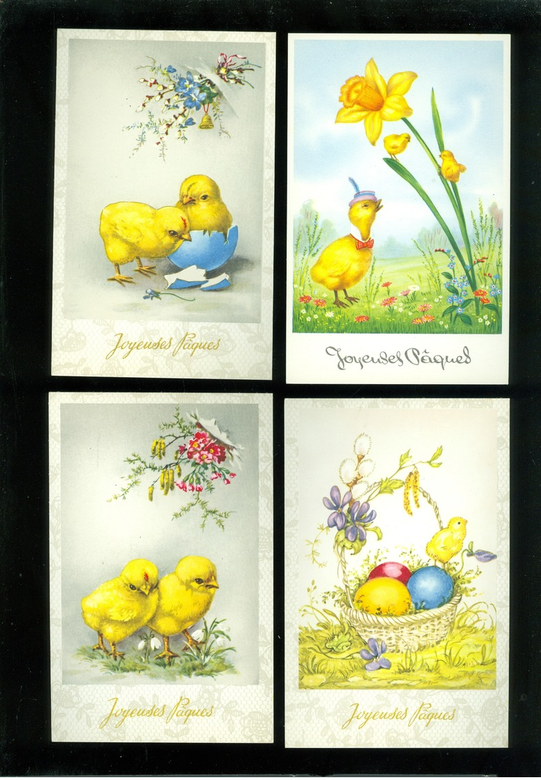 Beau lot de 60 cartes postales de fantaisie  Pâques   Mooi lot 60 postkaarten van fantasie  Pasen -  60 scans