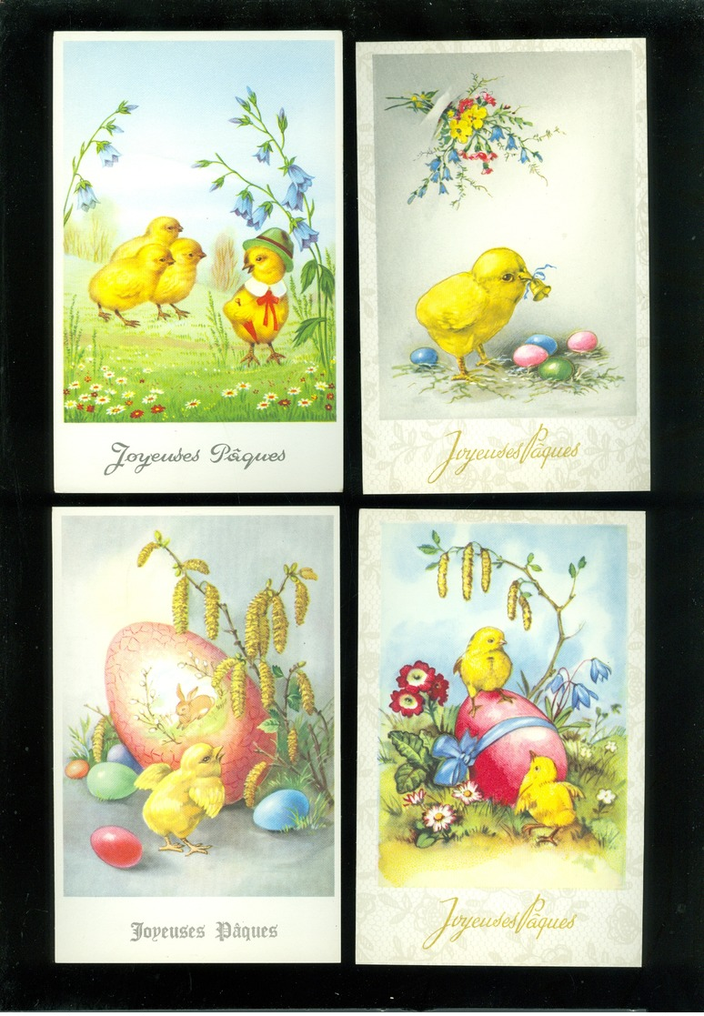 Beau lot de 60 cartes postales de fantaisie  Pâques   Mooi lot 60 postkaarten van fantasie  Pasen -  60 scans