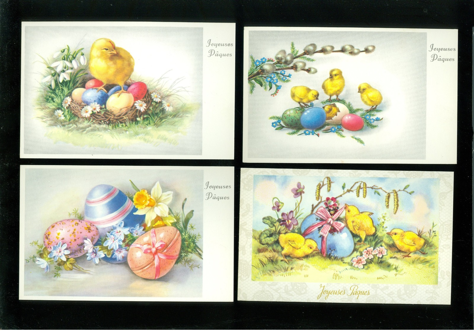 Beau lot de 60 cartes postales de fantaisie  Pâques   Mooi lot 60 postkaarten van fantasie  Pasen -  60 scans