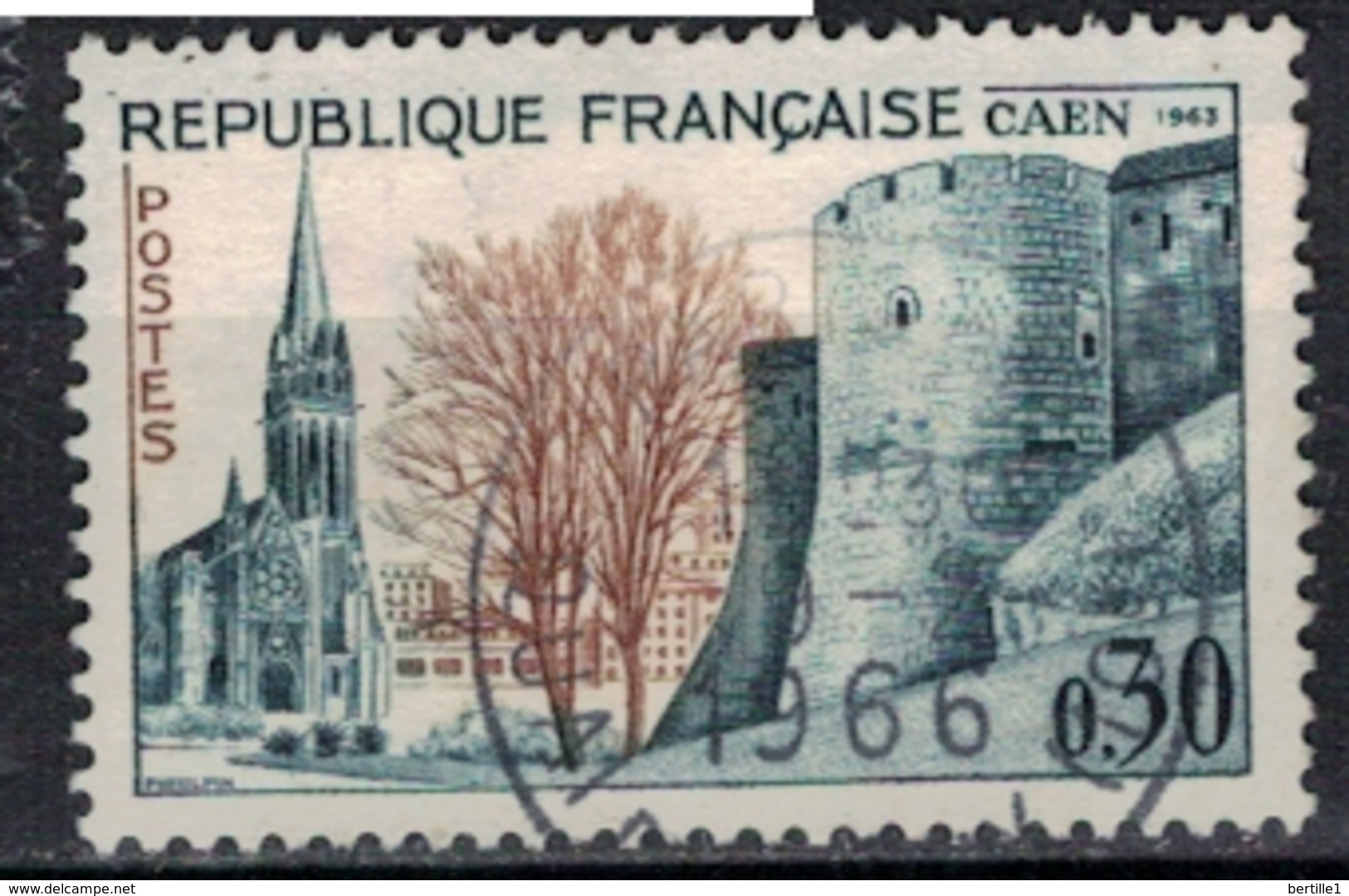 FRANCE      N° YVERT  :     1389     OBLITERE - Used Stamps