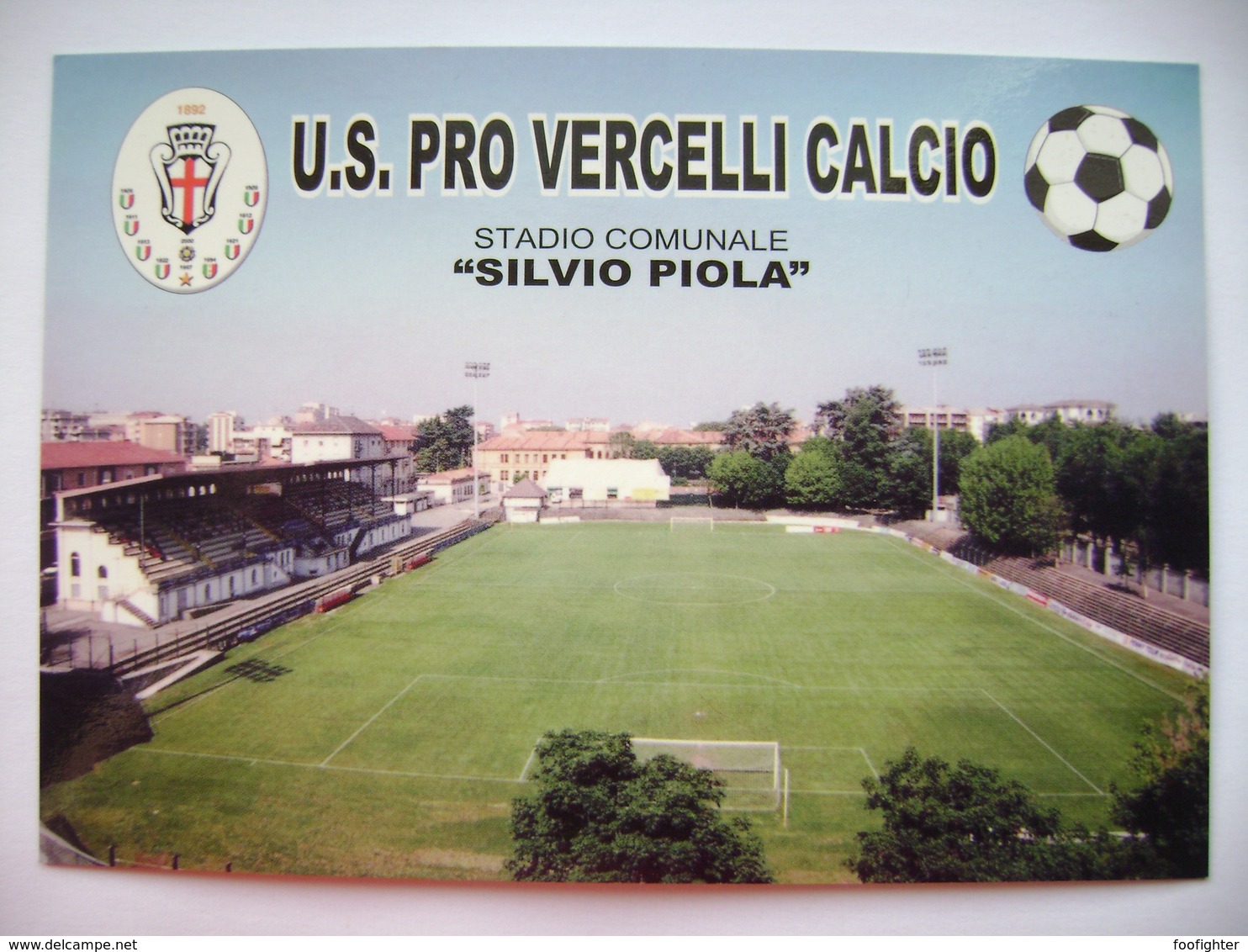 Italy: U.S. PRO VERCELLI CALCIO Stadio Comunale "Silvio Piola" - Football Stadium Stadion Stade Estadio - Fussball