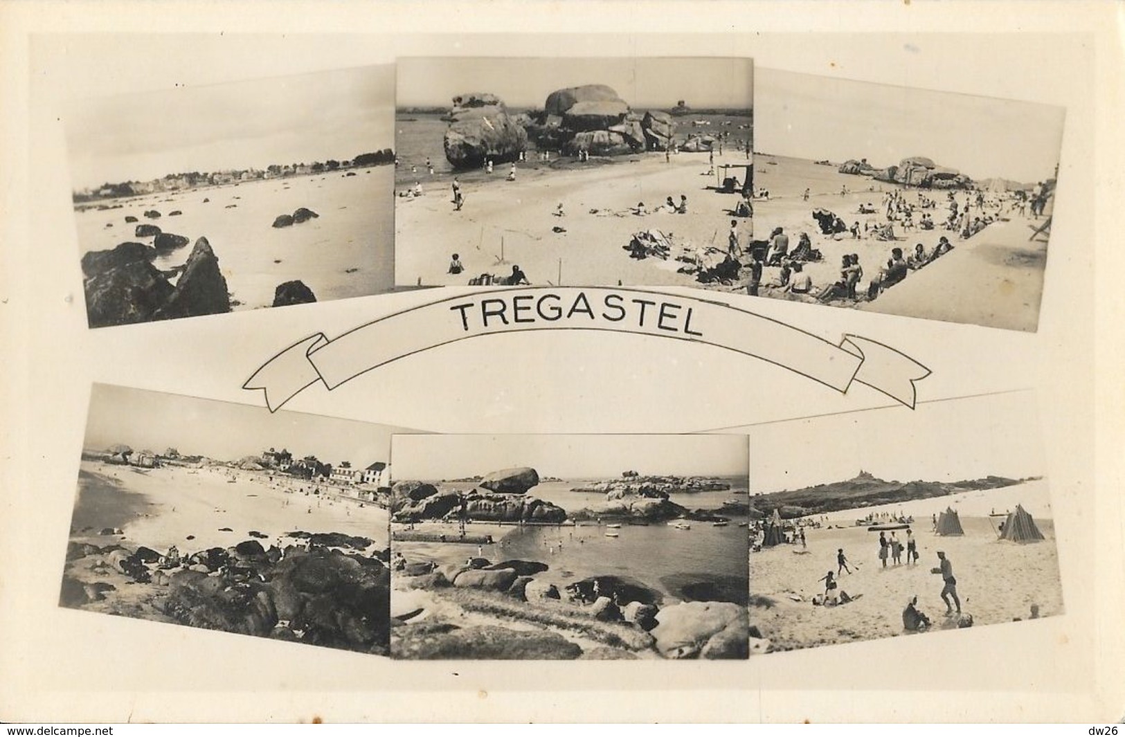 Trégastel (Côtes-du-Nord) - Multivues, La Plage - Editions Waron, Carte Non Circulée - Trégastel