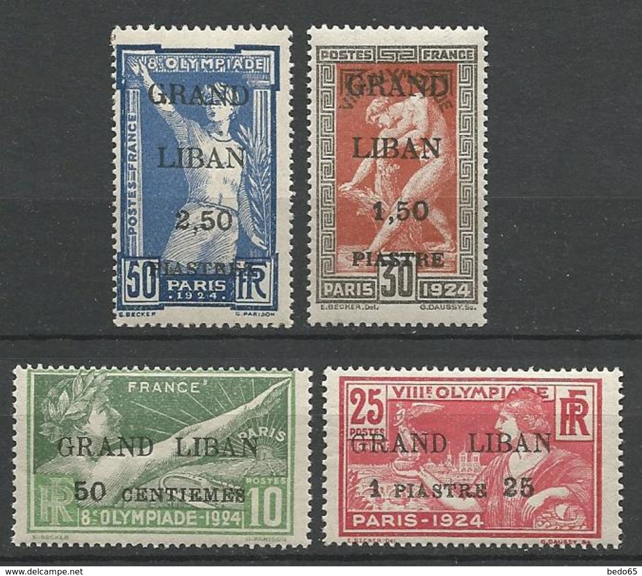 GRAND LIBAN  N° 18 à 21 NEUF** LUXE SANS CHARNIERE / MNH - Neufs