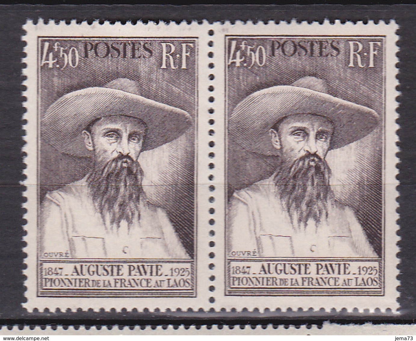 N° 784 Centenaire De La Naissance D'Auguste Pavie: Une Paire De 2 Timbres Neuf Impeccable Sans Charnière - Unused Stamps