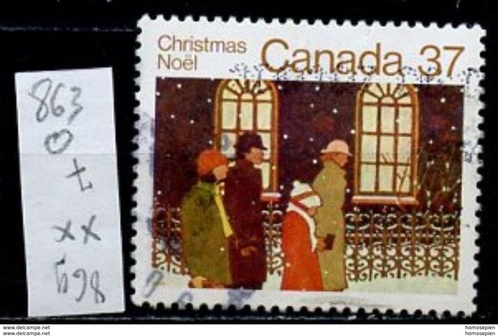 Canada - Kanada 1983 Y&T N°863 - Michel N°899 (o) - 37c Noël - Neufs