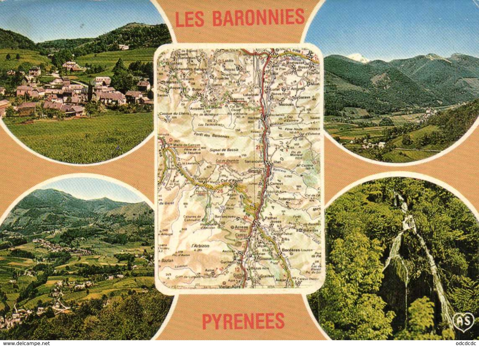 LES BARONNIES PYRENEES  Plan + Multivues RV - Cartes Géographiques