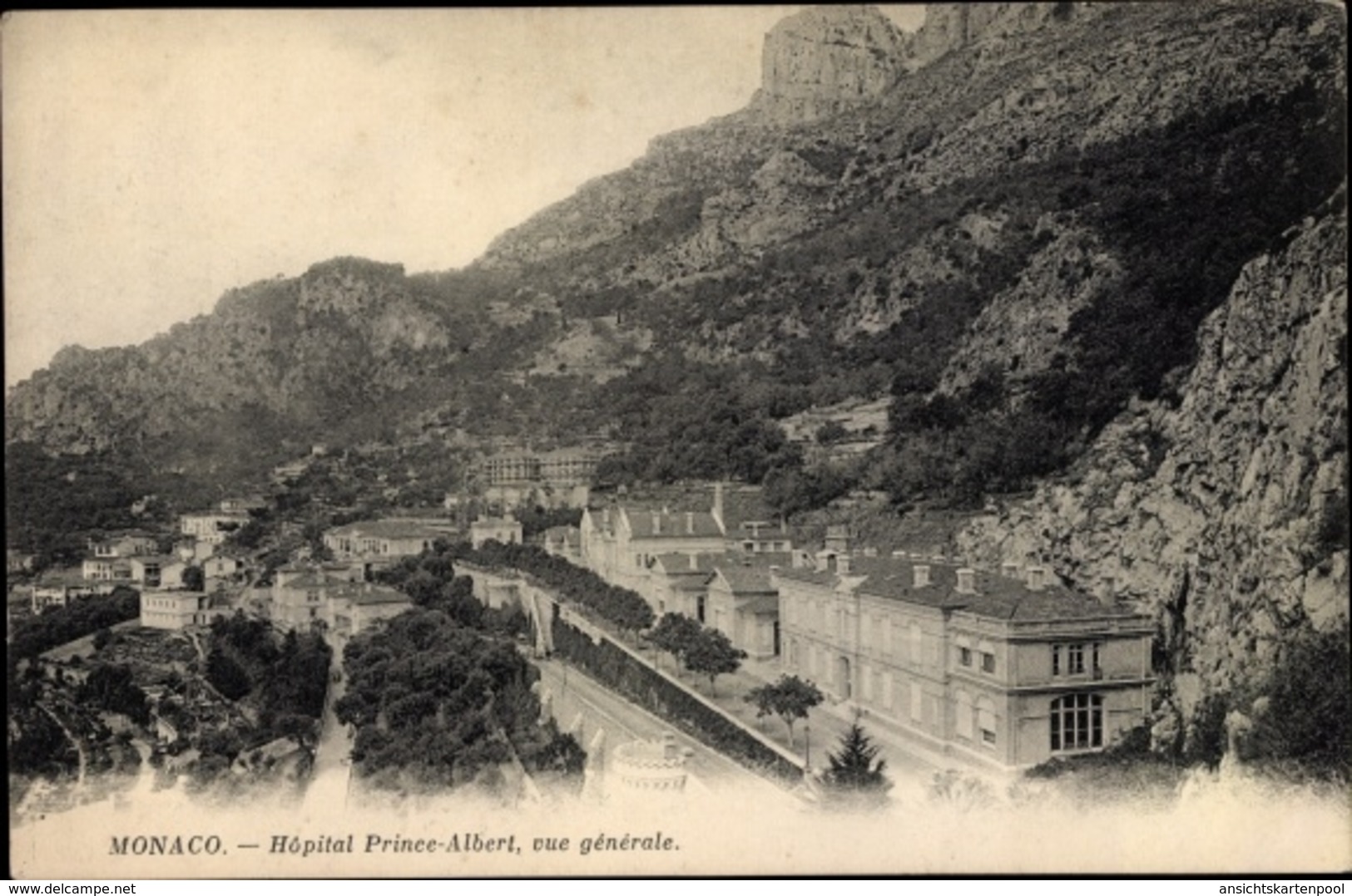 Cp Monte Carlo Monaco, Hopital Prince Albert, Vue Générale - Sonstige & Ohne Zuordnung