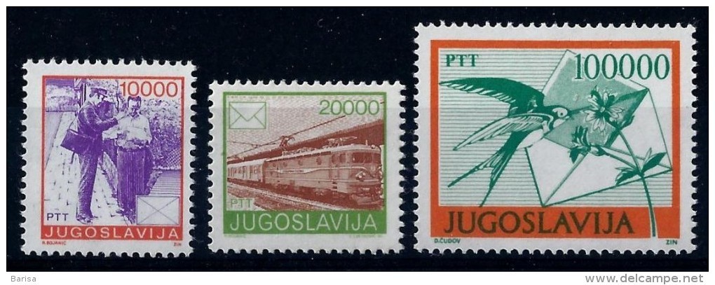 Yugoslavia 1989: Definitive, Postal Services. MNH(**) - Neufs